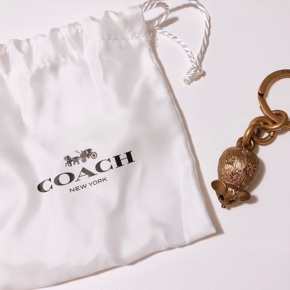 Coach Jeweled Mouse Charm